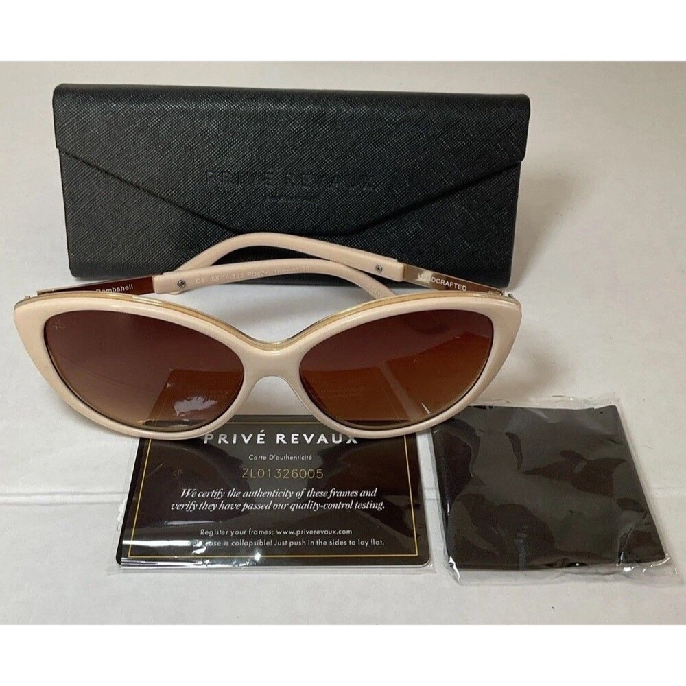 Prive Revaux Round Sunglasses The Bombshell C11 58-14-135 PD62+/-1mm +1.50